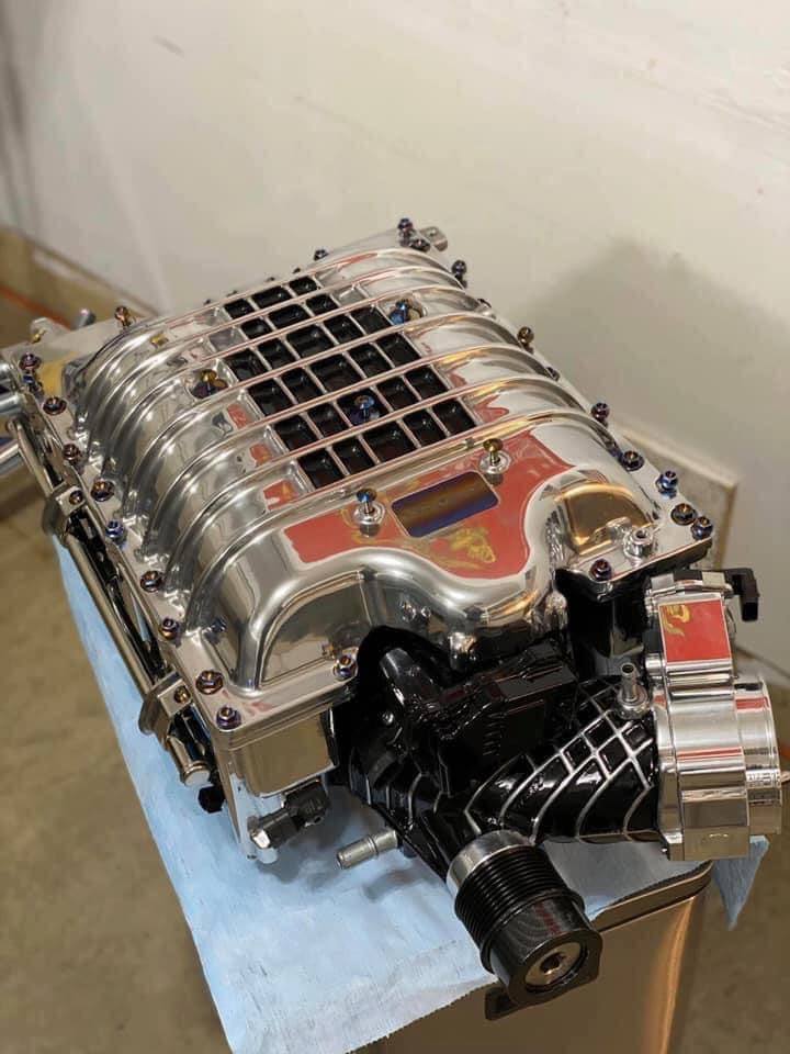 Hellcat engine bay titanium hardware kit