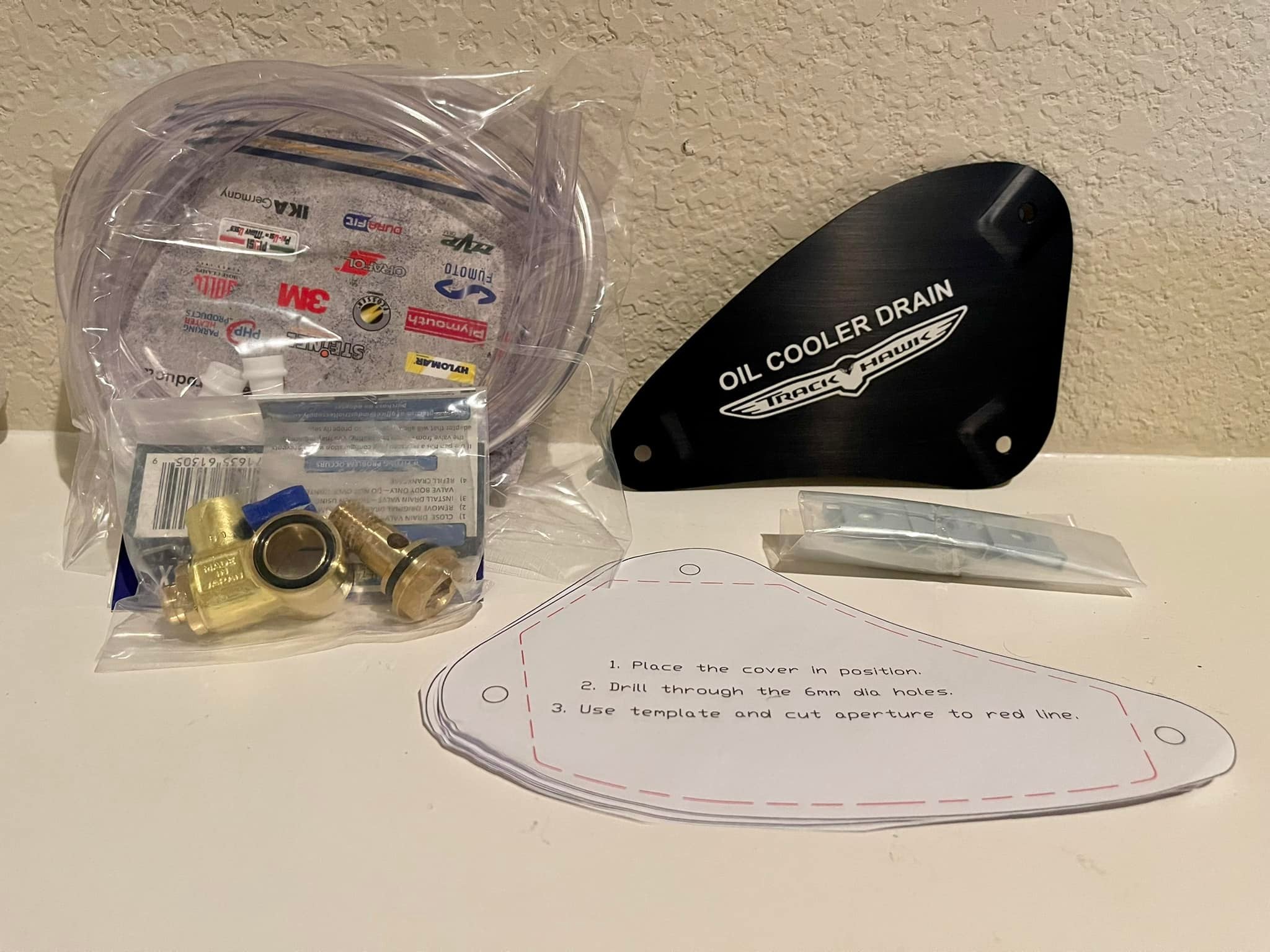 Jeep Trackhawk oil cooler drain kit