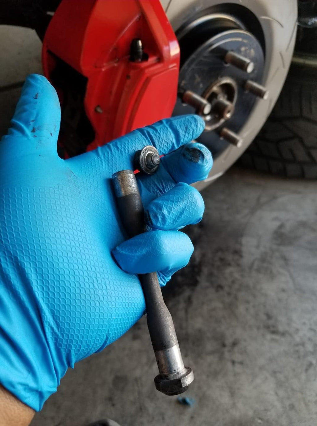 Brembo titanium caliper bolts