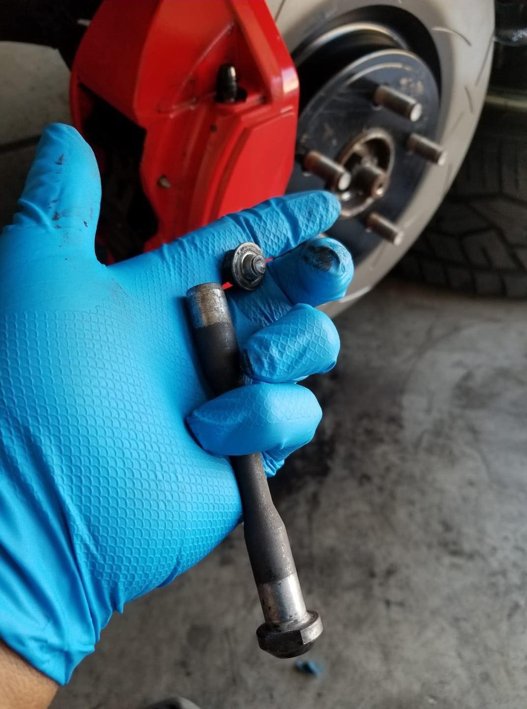 Brembo titanium caliper bolts