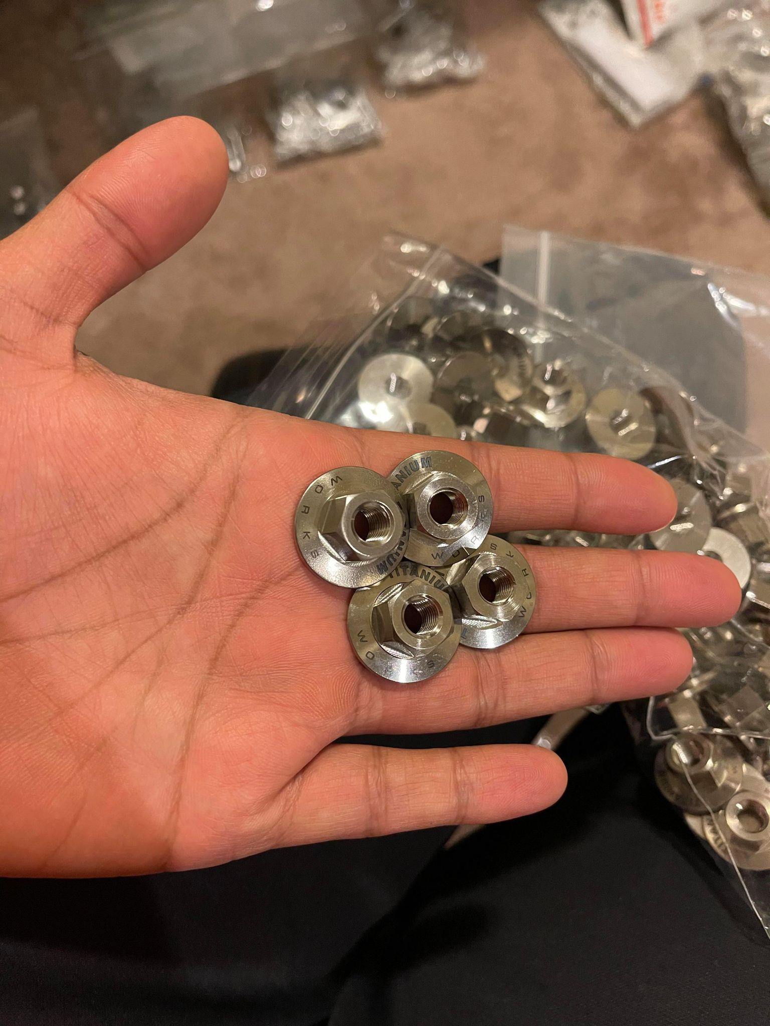 Titanium Door Jam nuts