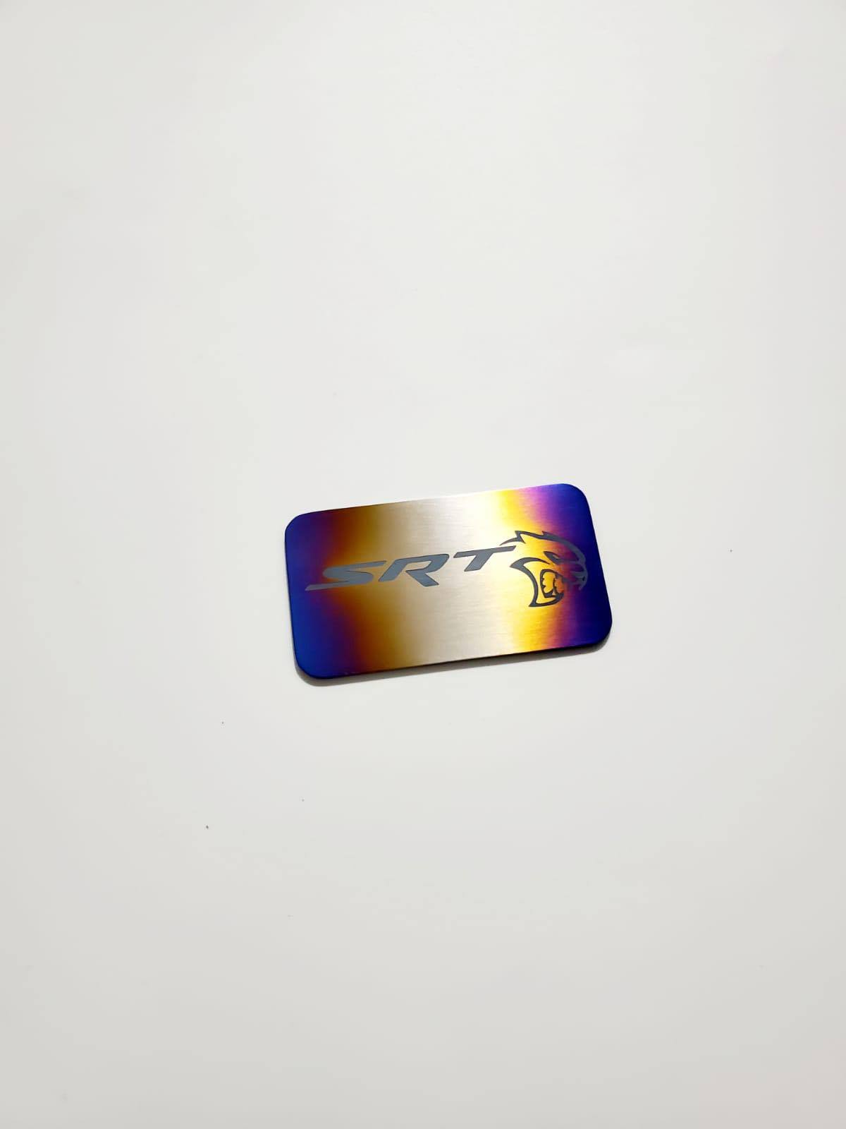 Titanium Hellcat supercharger badge