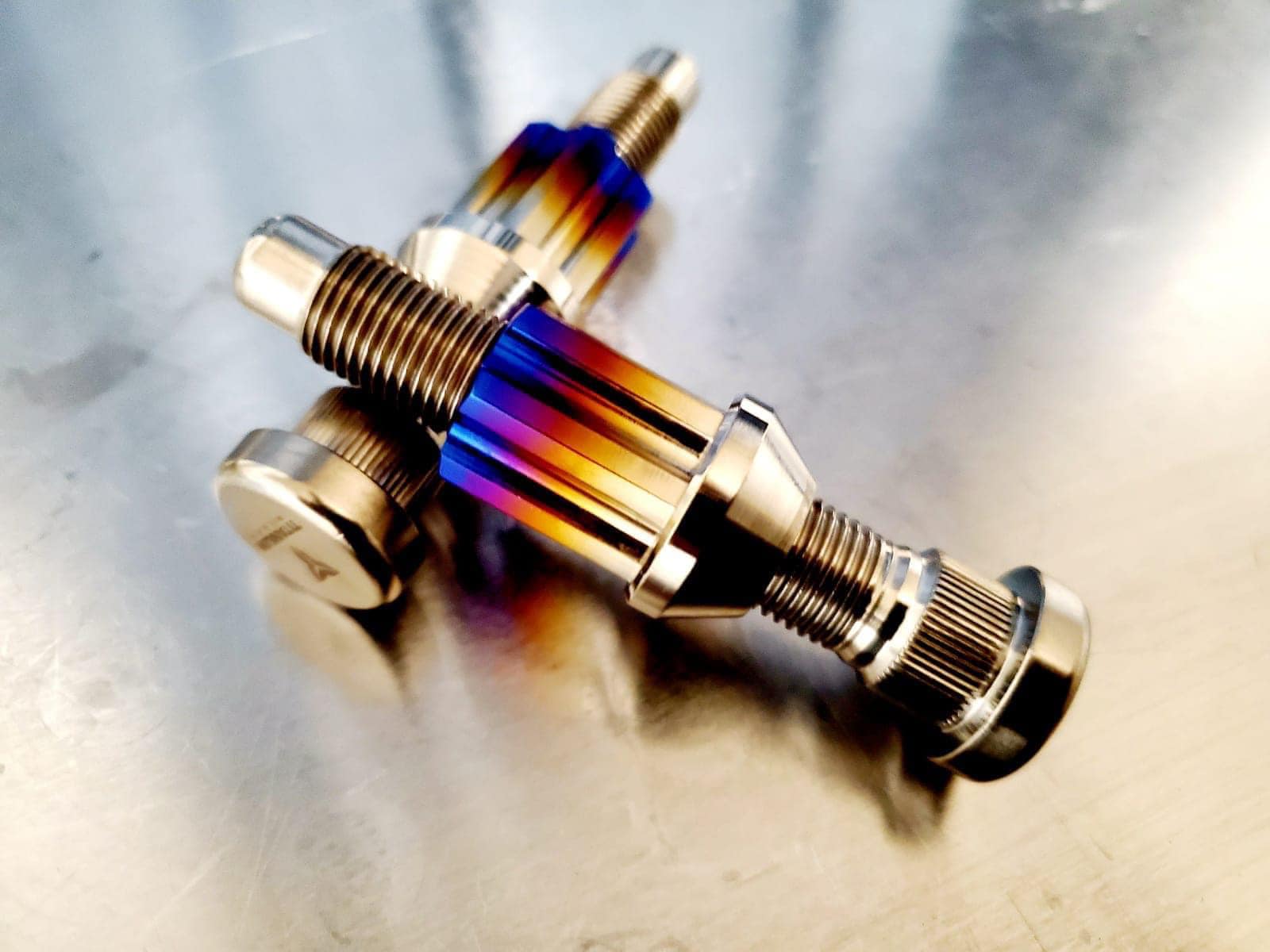 12x1.5 extended titanium wheel studs